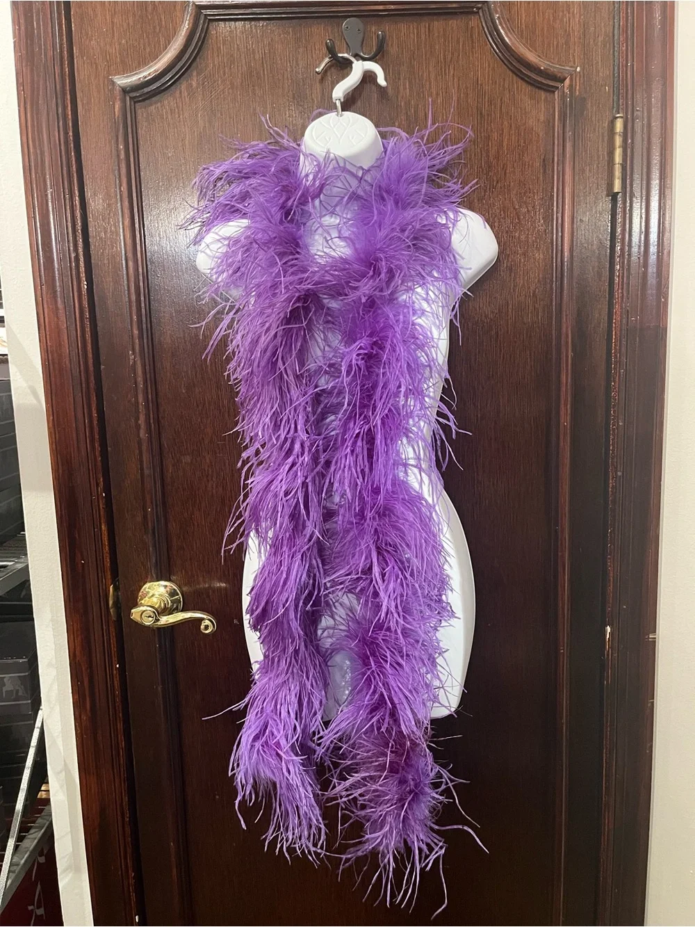 Lavender Feather Boa Scarf - Women's Feather Wrap